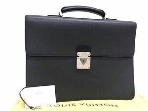 1円 ■極美品■ LOUIS VUITTON ルイヴィトン M31092 タイガ ラギート ビジネスバッグ ブリーフケース アルドワーズ ブラック系 AX6998