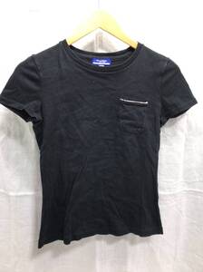 BURBERRY LONDON BLUE LABEL バーバリー ブルーレーベル 半袖Tシャツ ブラック M レディース G23