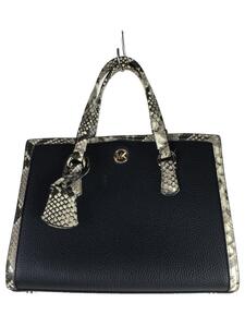 MICHAEL KORS◆CHANTAL/メッセンジャースモール/ハンドバッグ/レザー/BLK/無地/NB-2203