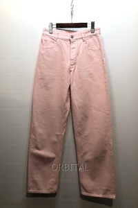 経堂) Bottega Veneta ボッテガヴェネタ 未使用 Wide Leg Pants Camelia ワイドレッグ デニムパンツ 36 ピンク 740398 V33Z0