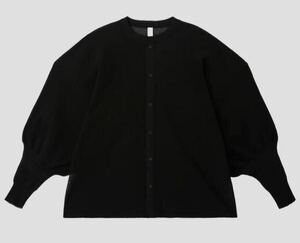 美品　CFCL シーエフシーエル　CASCADES STAND COLLAR LONG SLEEVE SHIRT ロング　スリーブ　シャツ　ボーダー 長袖 長袖Tシャツ 黒