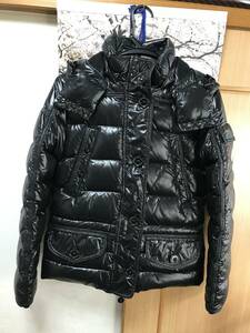 MONCLER モンクレール ダウン size00 ABILENE アビレーヌ ブラック 女性着用 中古美品