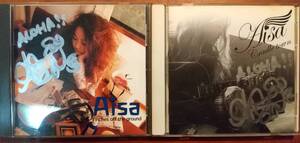 Aisa CD ”7inches off the ground” ”Cradle Town” 2枚　直筆サイン入り