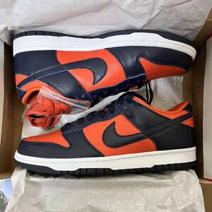 新品NIKE DUNK LOW SP UNIVERSITY ORANGE ナイキ ダンク ロー SP ユニバーシティ オレンジ ネイビー 紺 橙 27.5 US9.5