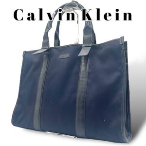 良品　calvin Klein カルバンクライン　ビジネストートバック　ハンドバッグ　A４収納　