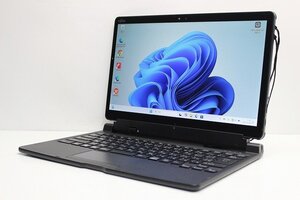 1円スタート ノートパソコン 2in1PC Windows11 富士通 Arrows Tab Q738 第8世代 Core i5 メモリ8GB SSD128GB カメラ タブレットPC 13.3