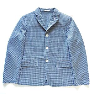 美品 CDG COMME des GARCONS HOMME Gingham check Tailored jacket コムデギャルソン オム ギンガムチェック テーラードジャケット 日本製