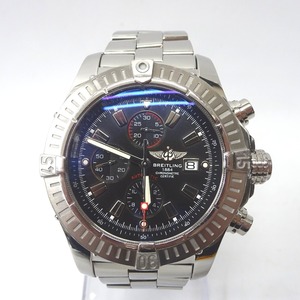 Ft1185281 ブライトリング 腕時計 スーパーアベンジャー A337B07PRS ブラック文字盤 メンズ BREITLING 中古