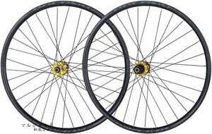 チューブレス MTB自転車ホイールセット26/27.5/29インチ、アルミニウム合金シールベアリングハブQR 9mm 32ホールディスクブレーキ