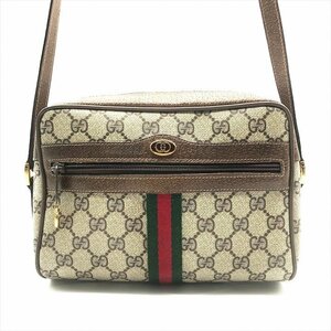 1円 良品 GUCCI グッチ オールドグッチ シェリーライン GGスプリーム ヴィンテージ ショルダー バッグ a3917