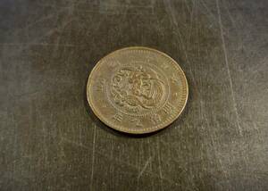 半銭胴貨 明治9年 送料無料（12877）　 古銭 骨董　アンティーク　日本 貨幣　硬貨　菊の紋章 お宝