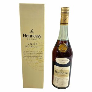 未開栓 Hennessy COGNAC V.S.O.P ヘネシー スリムボトル グリーンボトル 金キャップ 700ml 40% ブランデー コニャック 洋酒