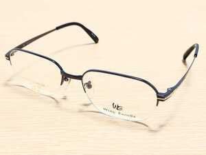 新品　Wing Excella　ウイングエクセラ　日本製　鯖江　サバエ　メガネ　眼鏡　高級感　上品　ハーフリム　チタン　シルバーグレー