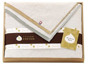 imabari towel Japan 今治タオル 生コットン タオル 木箱入 セット バスタオル×1 60850