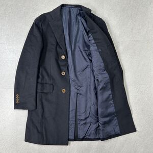 s1113 sartoria ring RINGJACKET リングヂャケット チェスターコート ロングコート アウター ネイビー カシミヤ混 サイズ42 メンズ 男性用