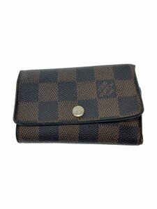 LOUIS VUITTON◆キーケース/PVC/BRW/チェック/メンズ