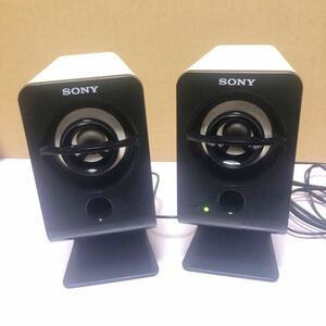 中古SONY ソニー　アクティブスピーカーシステム　SRS-A201　PCスピーカー(2台I組) 動作済み 管理番号SHD101