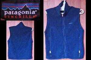 パタゴニア　シンチラ　フリース　ベスト　Sサイズ　紺色　Patagonia Synchilla 　