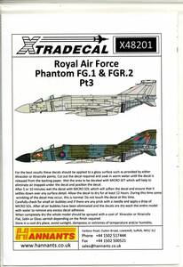 1/48　エクストラデカール　X48201 McDonnell-Douglas Phantom FG.1/FGR.2　