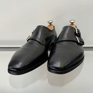 ジョンロブ◆ダブルモンクストラップ◆シューズ◆ブラック◆6 1/2 E JOHN LOBB レザーシューズ 革靴 ビジネスシューズ メンズ 紳士