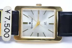 ☆☆☆ 奇跡！１９６０年頃　　RICOH　DYNAMIC　ESCORT　23石　角形　手巻紳士腕時計タグ付き　現存極稀少　デッドストック品