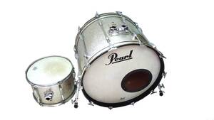 送料本文 ラメ PEARL BEAT INN SERIES パール ドラム セット バスドラム キック タム KICK TOM DRUMS SET サイズ写真 即決有 管理番号1207 