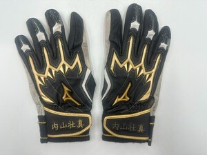 ヤクルトスワローズ #33 内山壮真 実使用 バッティンググローブ　ミズノプロ プロ実使用品 支給品