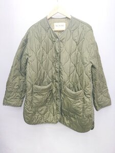 ◇ Ray BEAMS レイ ビームス ノーカラー カジュアル 長袖 ブルゾン ジャンパー カーキ レディース P