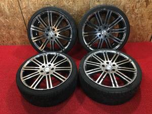 D.A.D 19×8J OFF45 PCD114.3 5穴 225/35R19 225/35ZR19 夏タイヤ メーカー製造年混在 売切!!