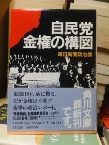 自民党金権の構図　　　　　　　　　　　毎日新聞政治部