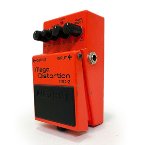 ボス メガ ディストーション エフェクター BOSS MD-2 MEGA DISTORTION 完動品 正規品 本物 ドライブ ハイゲイン ブースト 歪 ギターペダル