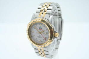 ★【良品/稼働品】Tag Heuer Professional GMT 200m Quartz Date Silver Dial Mens WS1120 タグホイヤー GMT クォーツ メンズ ★ W222