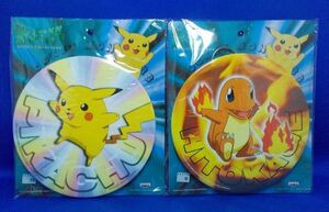 未開封 ポケットモンスター 一番くじ 第4弾 ビッグ缶バッジ ピカチュウ ヒトカゲ 2種set バンプレスト 任天堂 Pikachu Charmander Pokemon