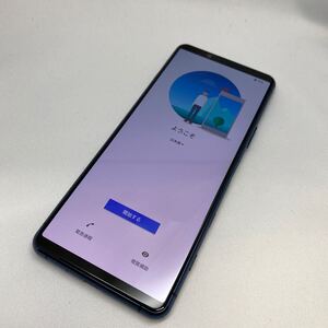 216 Xperia 5 II 128GB SO-52A ブルー 中古スマホ 訳あり ジャンク SIMフリー au docomo 