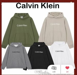 カルバンクライン　Calvin Klein ck パーカー　グレー　Lサイズ