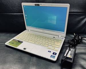 R4646B【USED】富士通 FUJITSU SH54/E FMVS54EW 13.3型/Core i3/メモリ4GB/HDD640GB/Windows10/DVD-RW/office/Webカメラ/