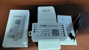 LEDストリップライト用SP108E無線LAN LEDコントローラDC 5-24V LED SPIコントローラ魔法のホームAPP電話コントロールディマー　　2個セット