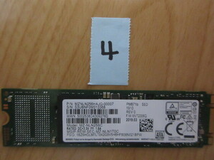 ④SAMSUNG製　SSD M.2　SATA　256GB