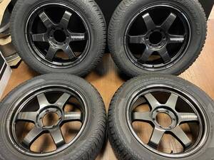 ◆美品!!RAYS VOLK TE37 ULTRA ラージPCD 20インチ◆8.5J+45 6H139.7◆G015 275/55R20◆センターキャップ付き!!ランクル300 250 LX600