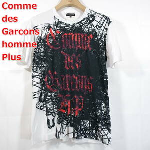 【良品】コムデギャルソンオムプリュス　アートコラボＴシャツ　MIKITYPE　COMME des GARCONS Homme Plus　サイズＳ　白黒赤