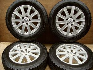 クラウン/マークX　アルミ＆215/60R16 ダンロップ・ウィンターMAX01　山あり中古4本SET　6.5J+38 PCD114.3 5穴　ＣＸ-3/MPV他