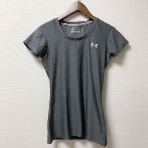 UNDER ARMOUR アンダーアーマー 半袖 Tシャツ コンプレッションシャツ レディース XSサイズ グレー heat gear