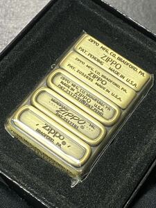 zippo ボトムメタル ゴールド 限定品 1937レプリカ ヴィンテージ 2002年製 3面加工 希少モデル GOLD シリアルナンバー NO.4045