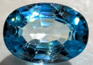 超烈光 天然ブルージルコン 1.15ct 裸石 ルース ジュエリー jewelry パワーストーン ダブリング 風信子石 世界最古の鉱物 ジェムクオリティ