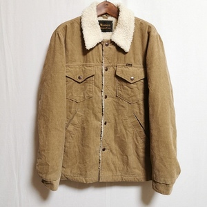 #wnc ラングラー Wrangler Wrange Coat ジャケット ボア コーデュロイ スナップボタン L 茶系 アイボリー メンズ [903533]