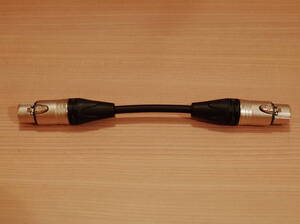 ★ 即決 XLR 変換ケーブル メス⇔メス 立井電線 SOFTEC MIC CORD 0.75sq NEUTRIK NC3FXX 14cm ★