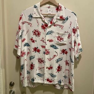 visvim WALLIS SHIRT S/S SUNNYBIRD COLOR RED SIZE MENS 2