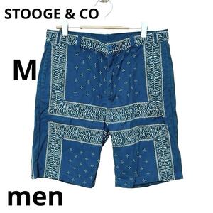 ＊STOOGE & CO＊ハーフパンツ ショートパンツ バンダナ柄 夏 海 M