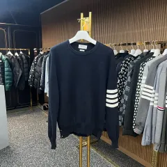 【雷市場（ポンジャン）商品韓国直送】 Thom Browne(トム・ブラウン) ミラノステッチ ゴールド ニット セーター 5 サイズ