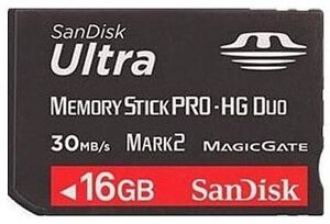 中古PSPハード サンディスク ウルトラII メモリースティック PRO-HG デュオ 16GB [SDMSPDHG-016G-J95]